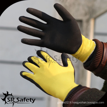 SRSAFETY gants tricotés en nylon avec latex pour gants de jardin femme